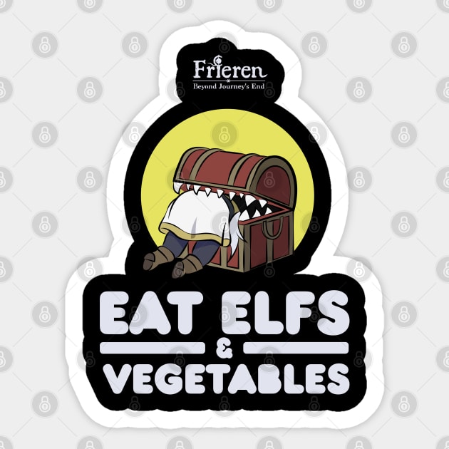 FRIEREN: BEYOND JOURNEY¨S END: EAT ELFS & VEGETABLES Sticker by FunGangStore